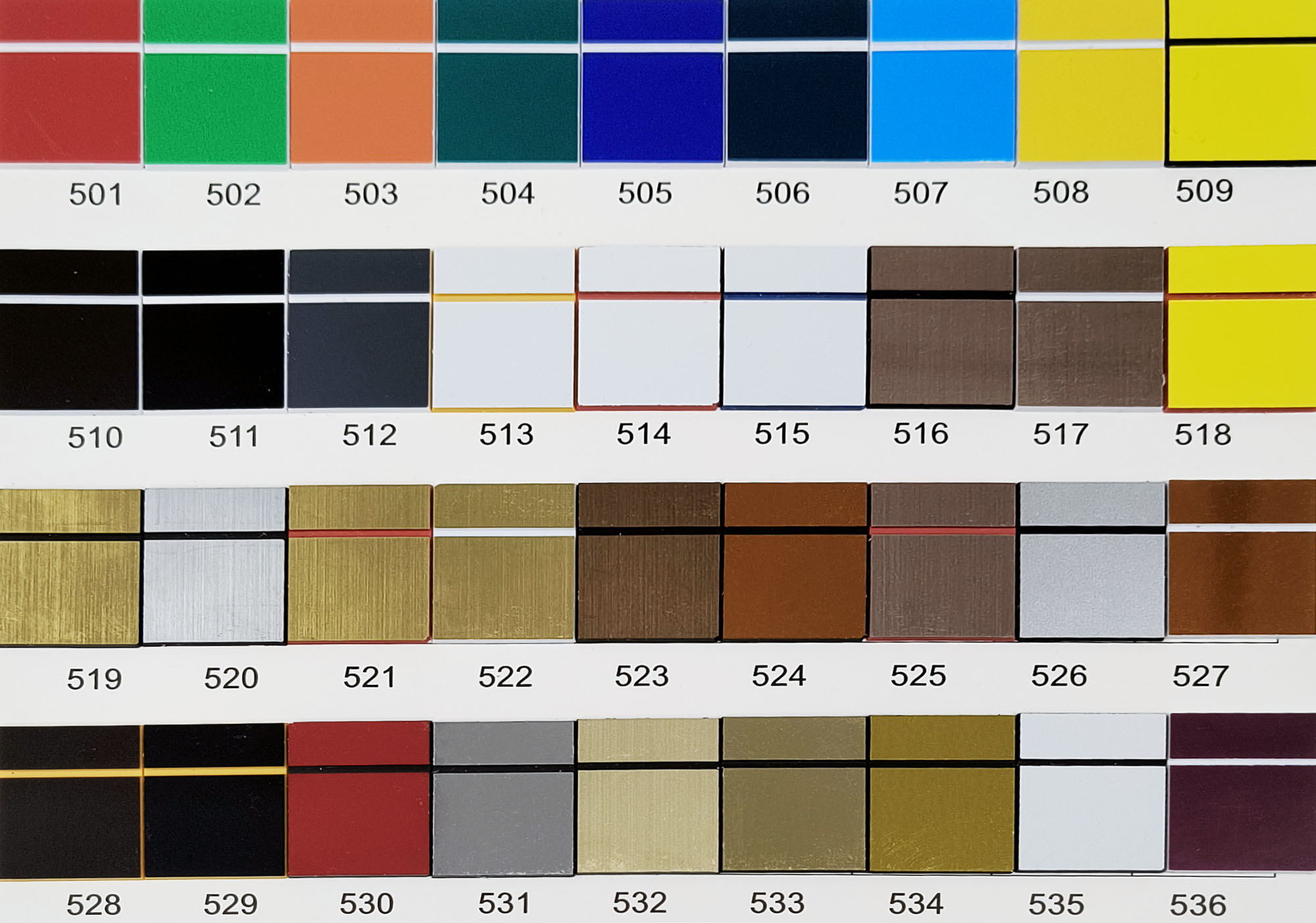 Laminat grawerski 600x400mm / 1.3mm | Różne kolory